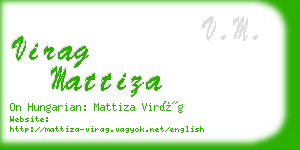 virag mattiza business card